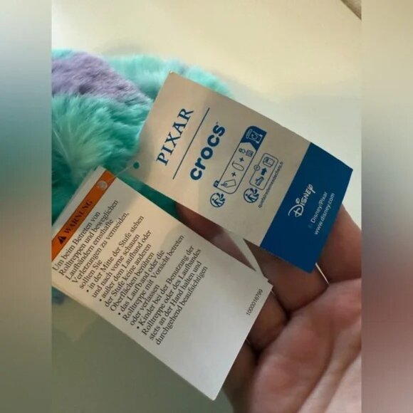 NWT CROC Monsters, Inc. Sulley Classic Cozzzy Sandal M7/W9 - Picture 6 of 10